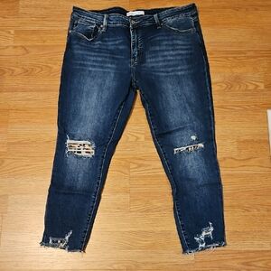 Women's KanCan Distressed Blue Jeans
